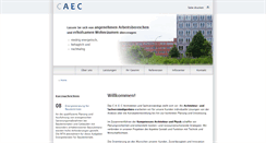 Desktop Screenshot of contor-aec.de